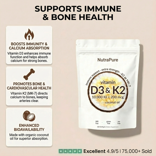 Advanced Vitamin D3+K2 - 10000 IU