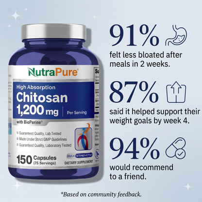 NutraPure Chitosan 1200mg