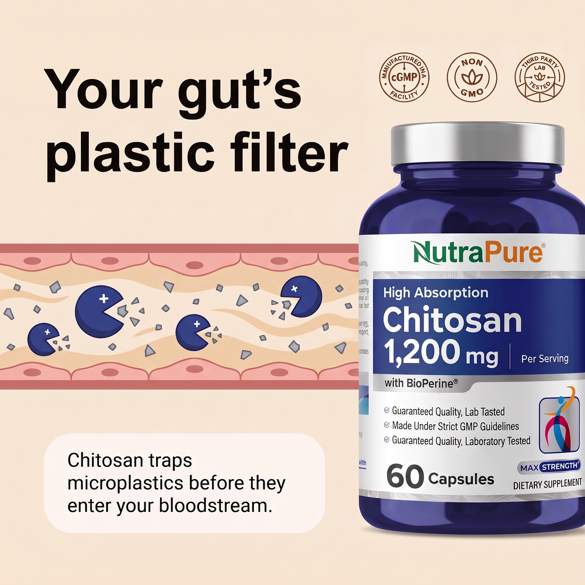 NutraPure Chitosan 1200mg