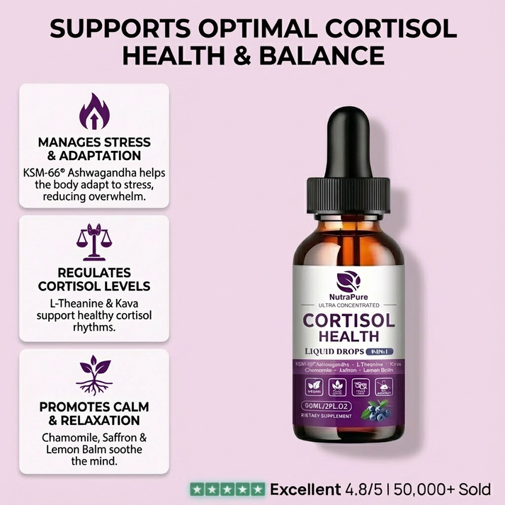 Cortisol Support Liquid Drops – NutraPure